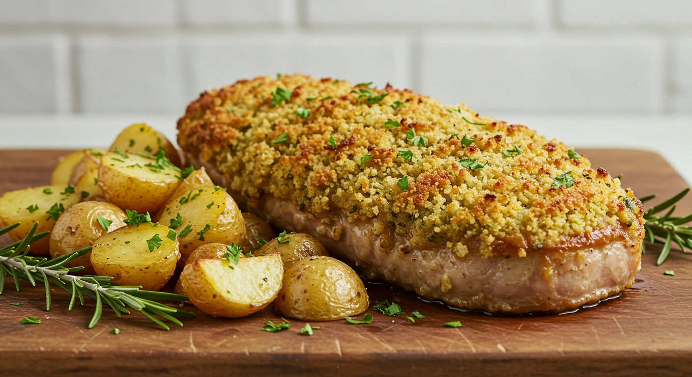 Garlic Parmesan Pork & Potatoes - secondary view